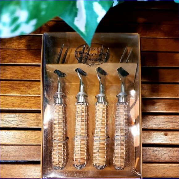 PORTOFINO HOME Party Serving Set  - Dessert/Salad/Cocktail/Spreaders - NIB - Picture 4 of 11